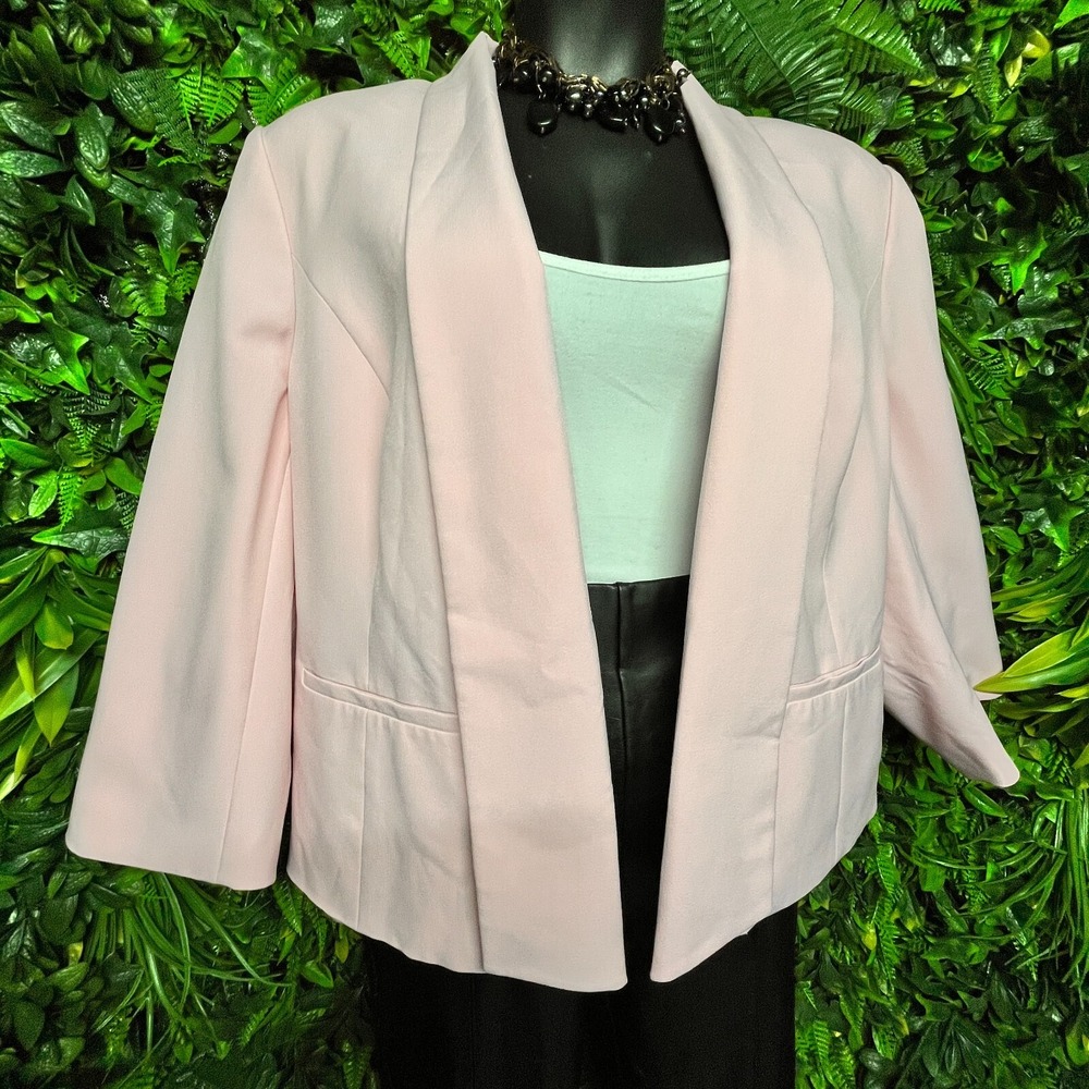 Women Jacket 20 Pink Collared Lined Blazer Jones Studio 1445 - Picture 3 of 8